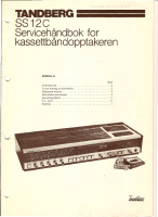 Tandberg Solvsuper_12-C - Service Manual 